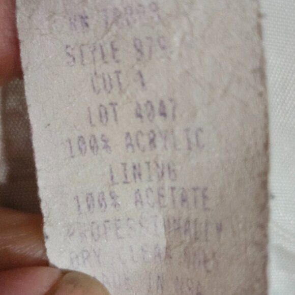 Sante Fe womans navy/white button down short sleeve fringed cardigan size 6 - Picture 9 of 14